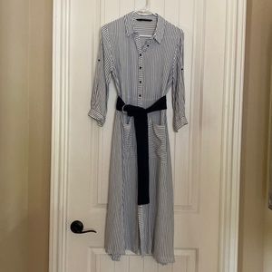 Zara striped shirt dress